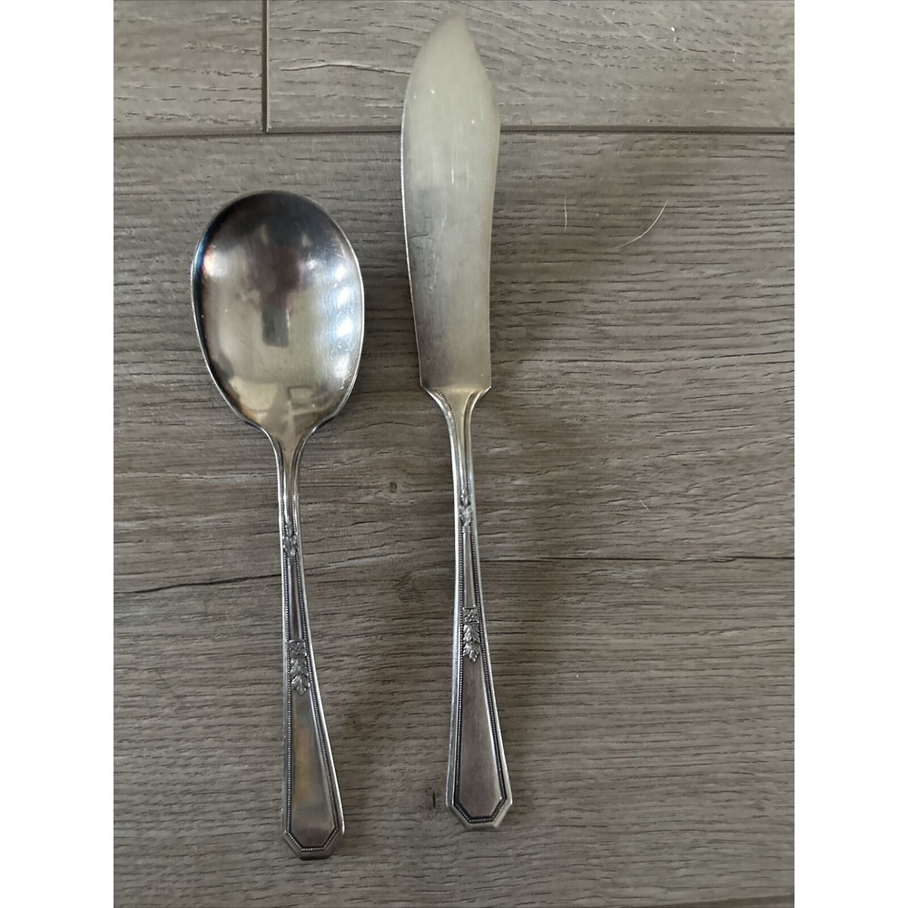 Rare 1923 Mayfair Sugar Spoon and Master‎ Butter Knife International Silver